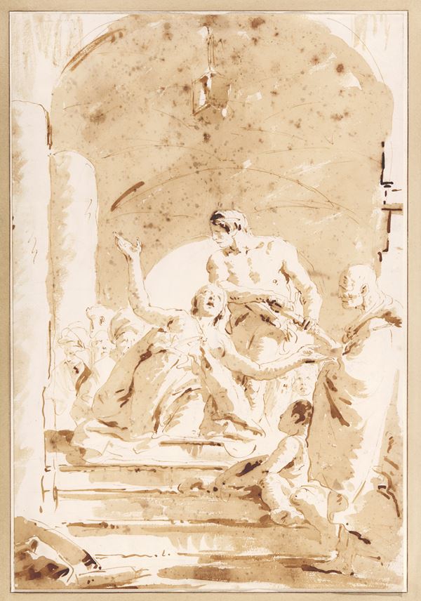 Giovanni Battista Tiepolo - The Martyrdom of a Female Saint | MasterArt